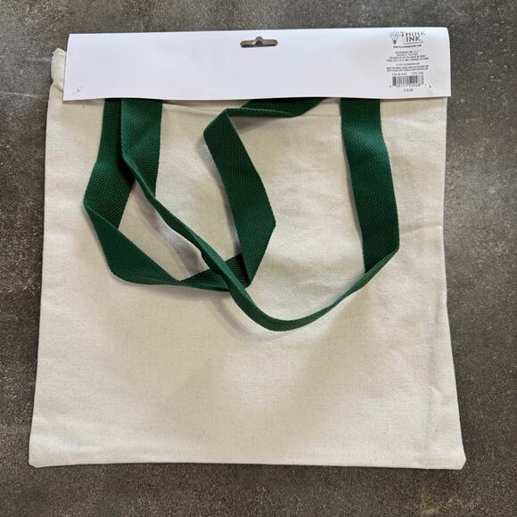 Canvas Tote Bag Reusable Book Lover Have Your Shelf a Merry Little Christmas - Picture 3 of 3